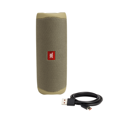 JBL Flip 5 - Sand - Portable Waterproof Speaker - Detailshot 1